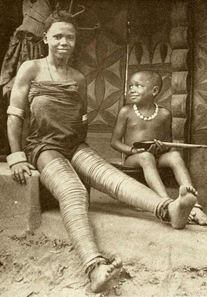Onitsha Ibo Girl with Characteristic Leg Bangles - webAfriqa - Semantic Africa Onitsha Ibo Girl with Characteristic Leg Bangles